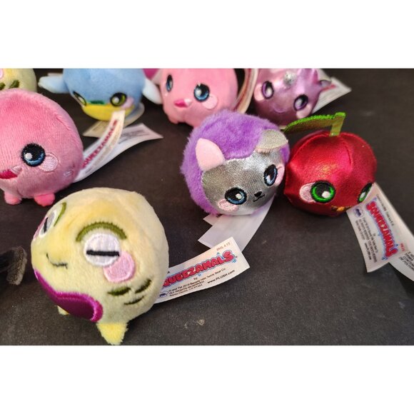 Lot of 17 Squeezamals, Bee, Owl, Dog, Cherry, Fish, Some Repeats Plush Toy - Picture 2 of 4
